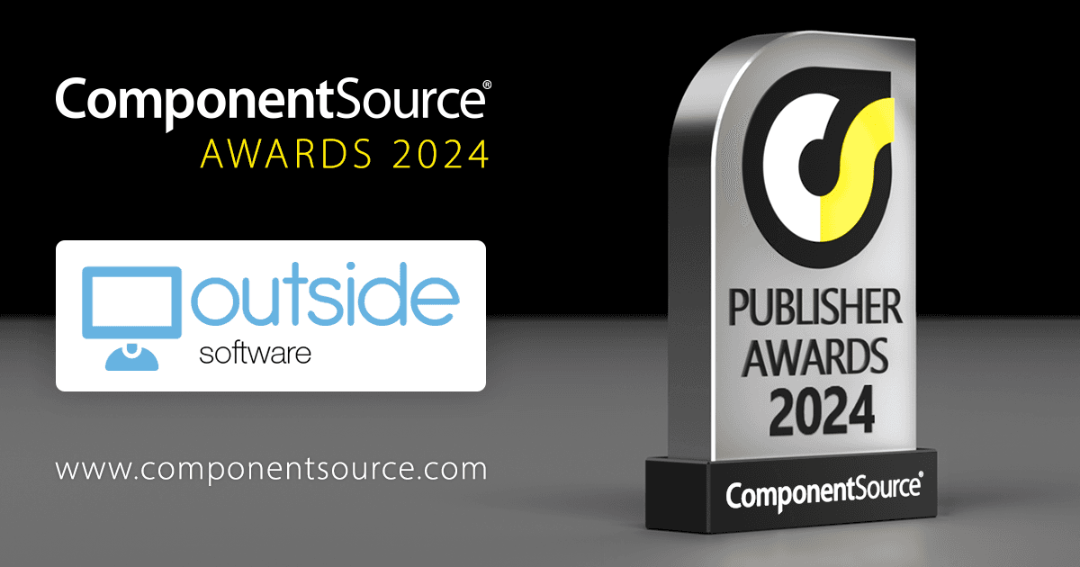 Outside SoftwareがComponentSourceの賞を受賞