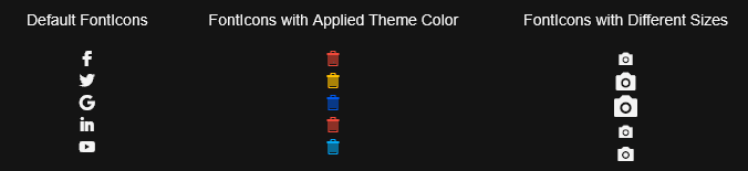 Kendo UI Vue Icons 商品画像