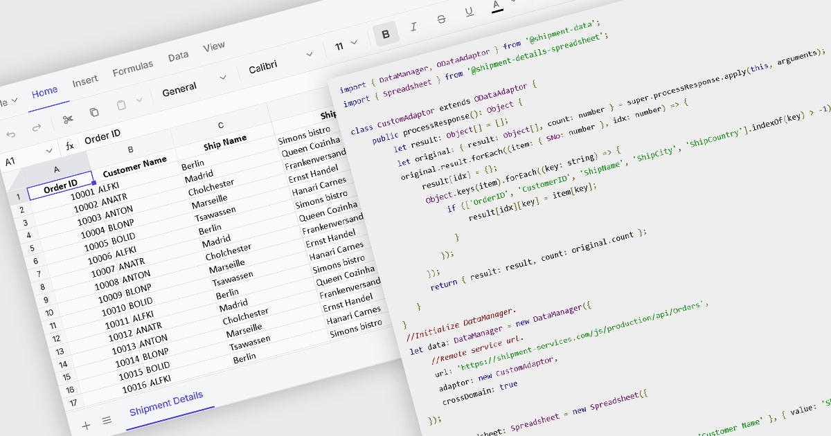 Vue.jsスプレッドシートを外部データソースにバインド