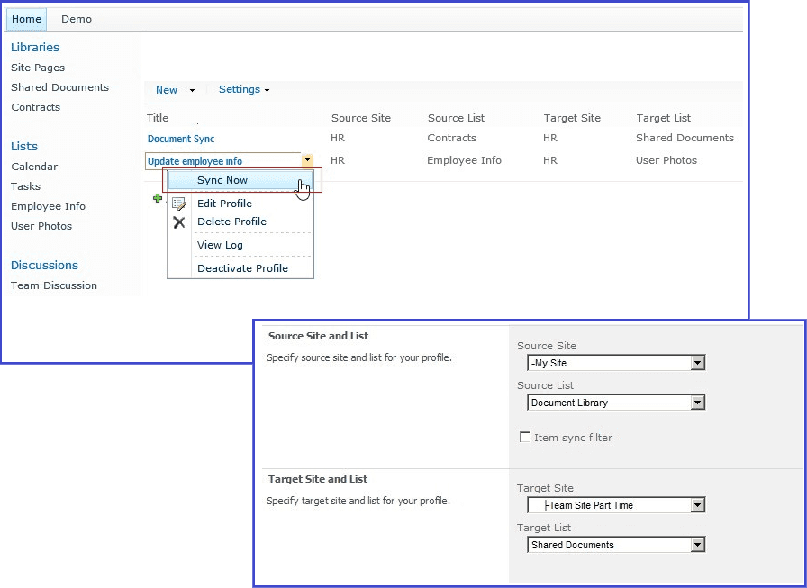SharePoint リスト同期をリリース