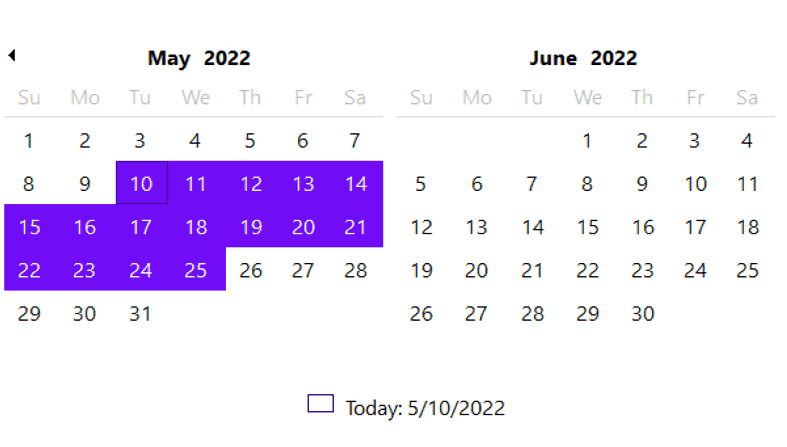 ComponentOne WinForms CalendarView 商品画像 ComponentOne WinForms CalendarView 商品画像