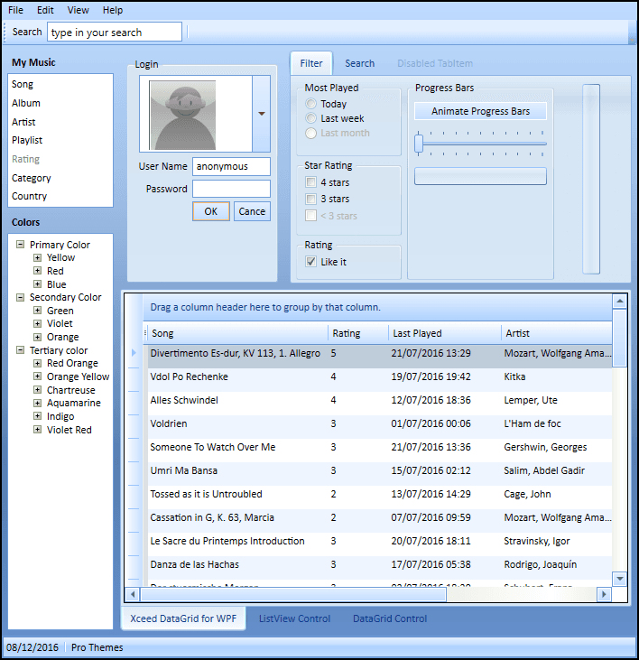 Xceed Pro Themes for WPF（英語版） 商品画像