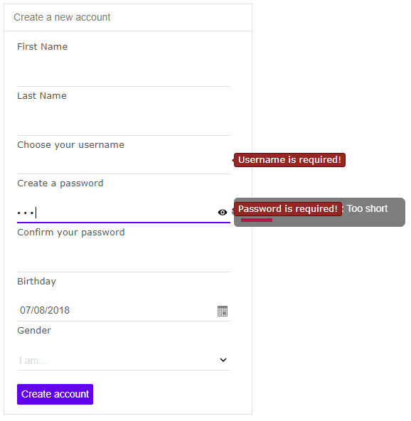jQWidgets Vue UI Input Controls 商品画像