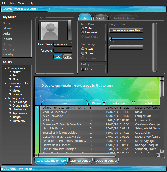 Xceed Pro Themes for WPF（英語版） 商品画像