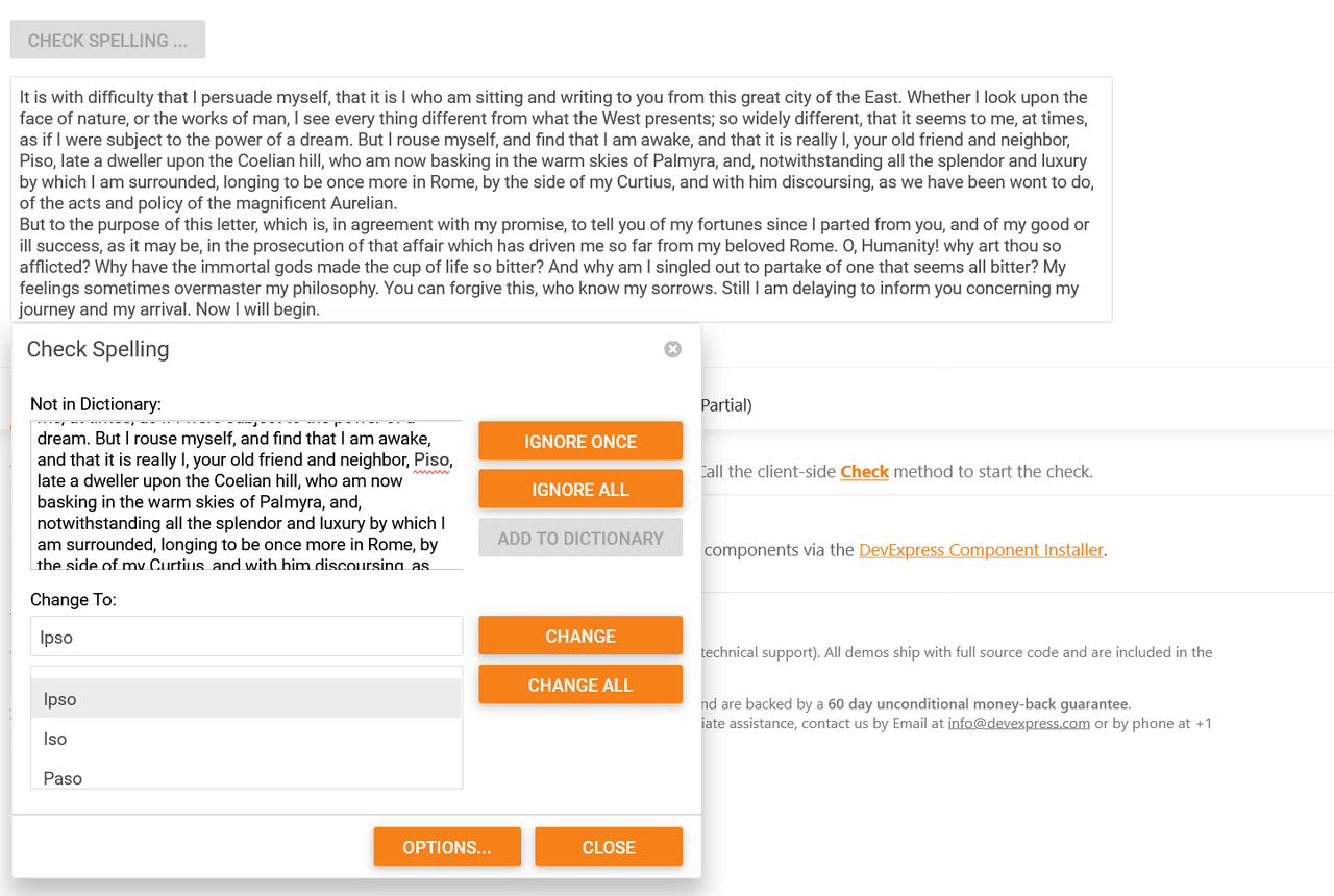 DevExpress ASP.NET MVC Extensions Spell Checking 商品画像 DevExpress ASP.NET MVC Extensions Spell Checking 商品画像