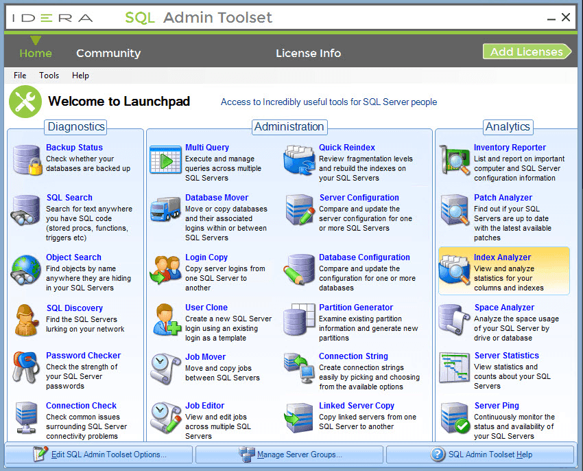 SQL Admin Toolset （英語版） 商品画像