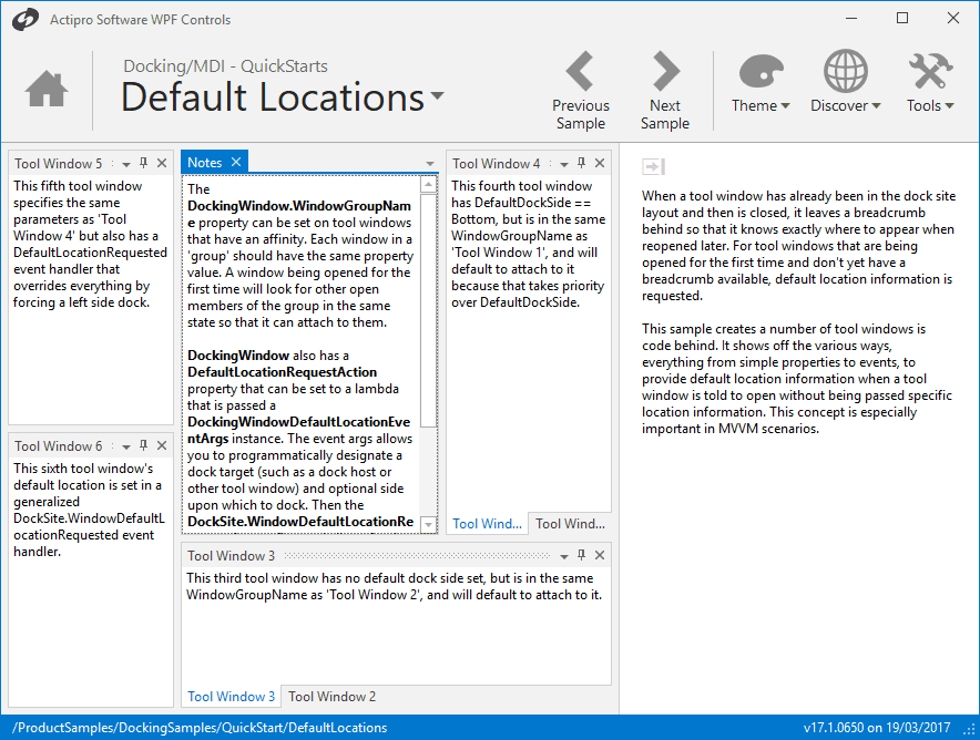 Actipro Docking & MDI for WPF（英語版） 商品画像