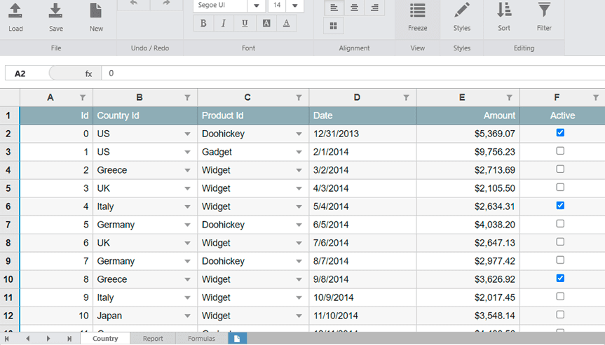 Wijmo Vue Spreadsheet 商品画像 Wijmo Vue Spreadsheet 商品画像