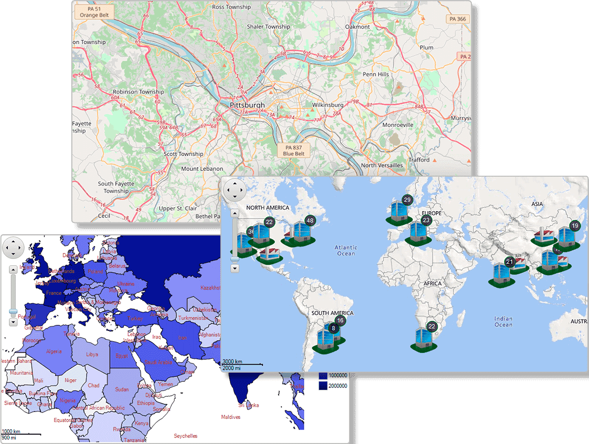 ComponentOne WinForms Maps 商品画像