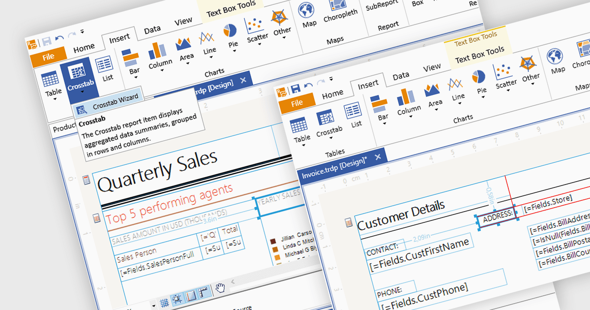 ユーザーが.NET 8でレポートを簡単にデザイン可能