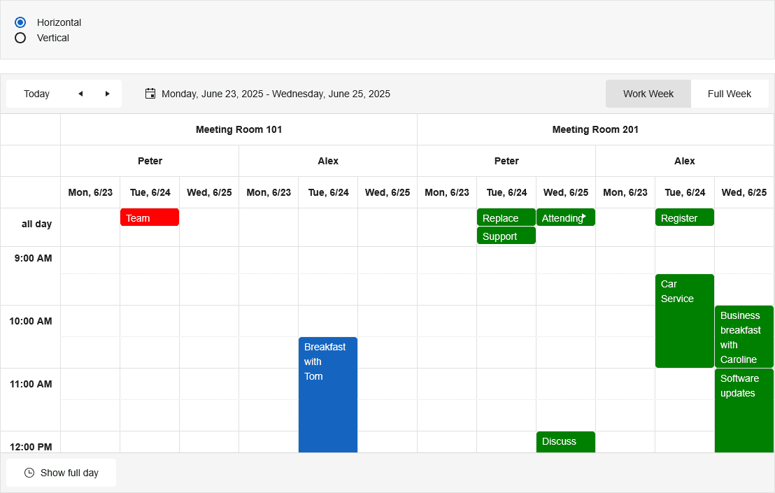 KendoReact Scheduler 商品画像 KendoReact Scheduler 商品画像