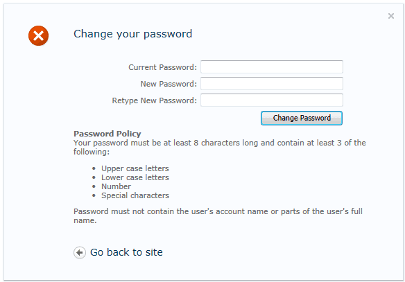Password Change Web Part が公開されました