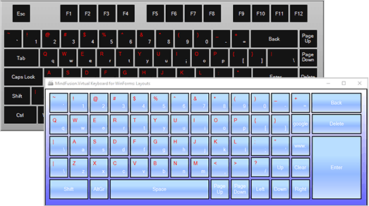 MindFusion.Virtual Keyboard for WinForms（英語版） 商品画像