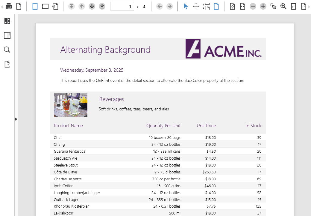 Wijmo Angular ReportViewer 商品画像 Wijmo Angular ReportViewer 商品画像