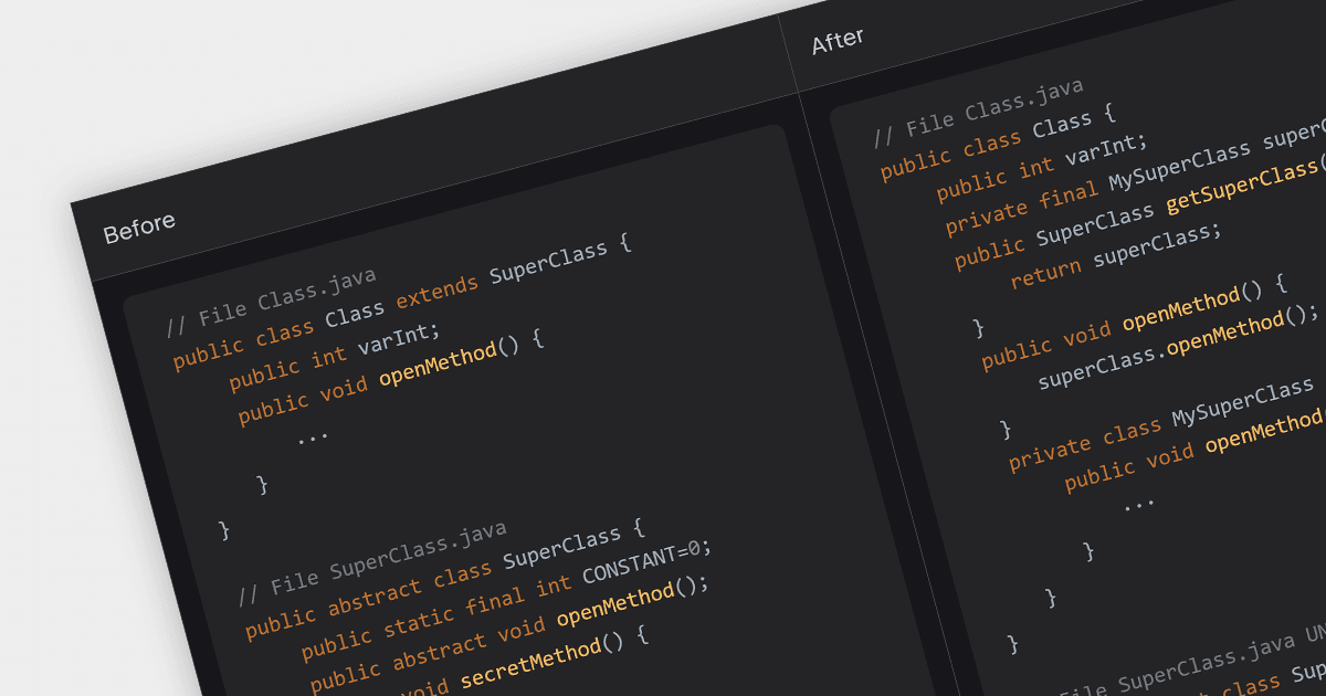 IDE を使用したコードのリファクタリング