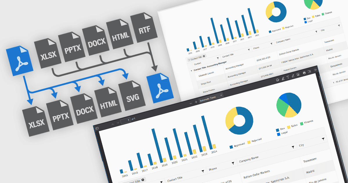 JavaScriptアプリにPDF変換を埋め込み