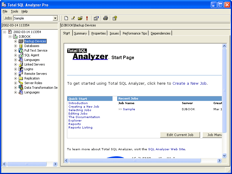 Total SQL Analyzer Pro - for SQL Server 7.0/2000（英語版） 商品画像