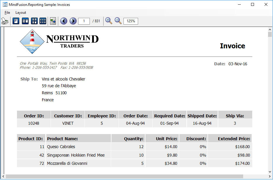 MindFusion.Reporting for Windows Forms（英語版） 商品画像