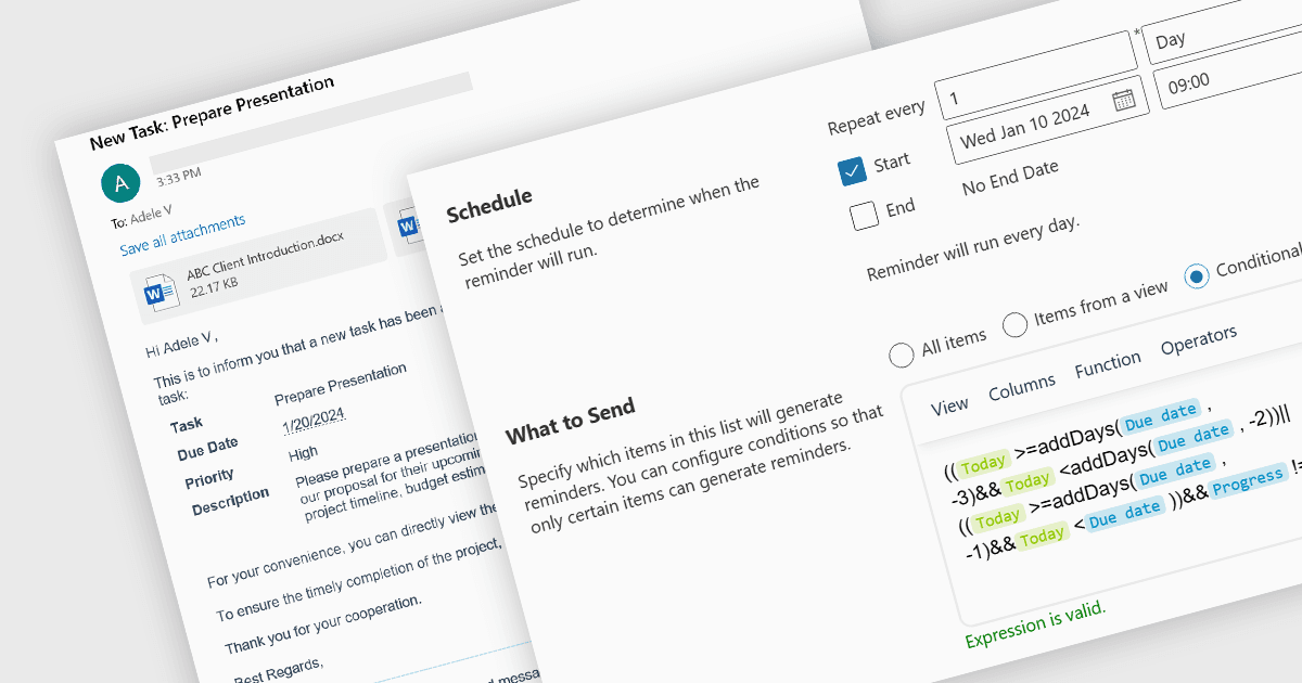 カスタム通知をSharePoint Onlineで直接管理