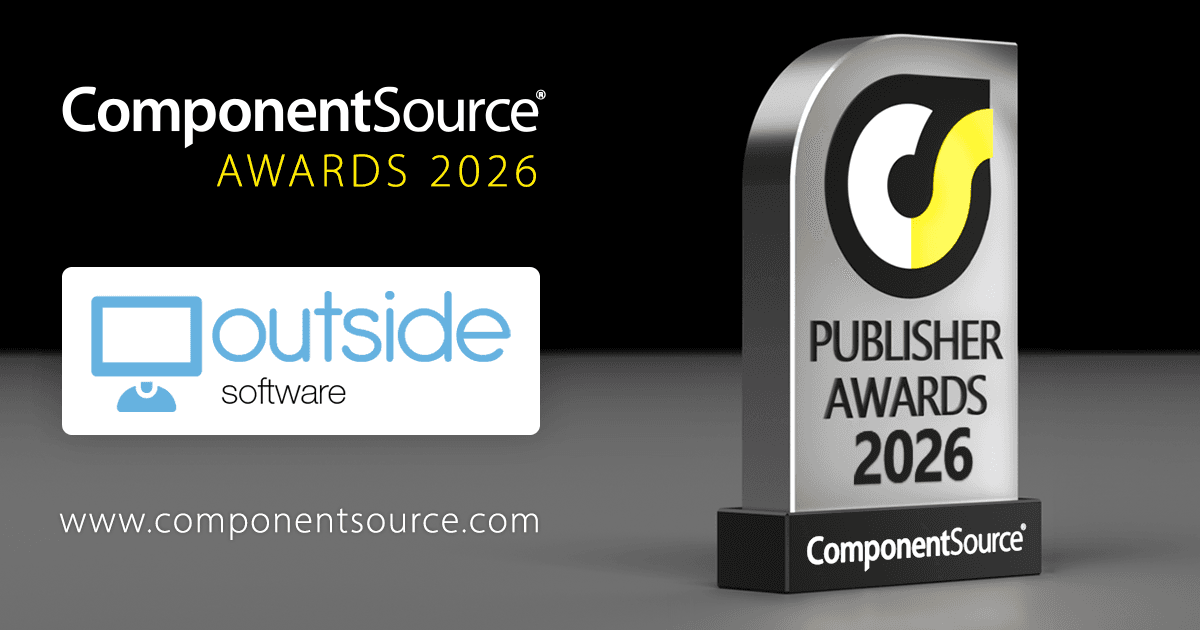 Outside SoftwareがComponentSource賞を受賞