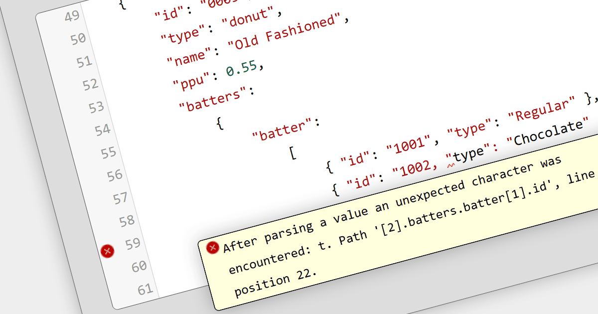 JSONデータ品質を検証