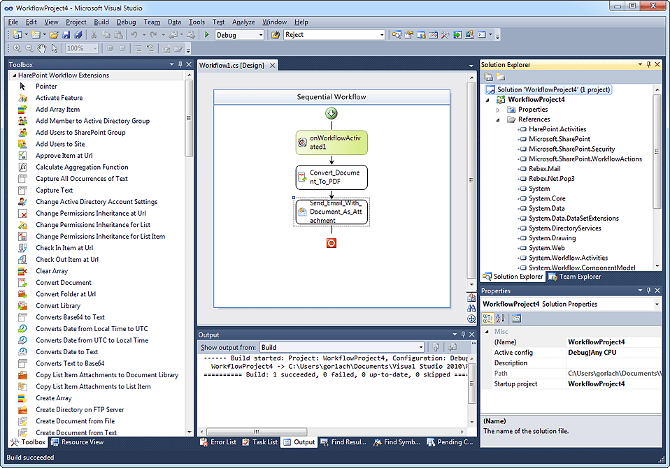 HarePoint Workflow Extensions がリリース
