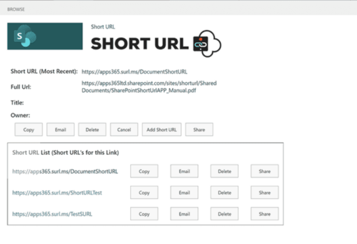 SharePoint ShortUrl 商品画像