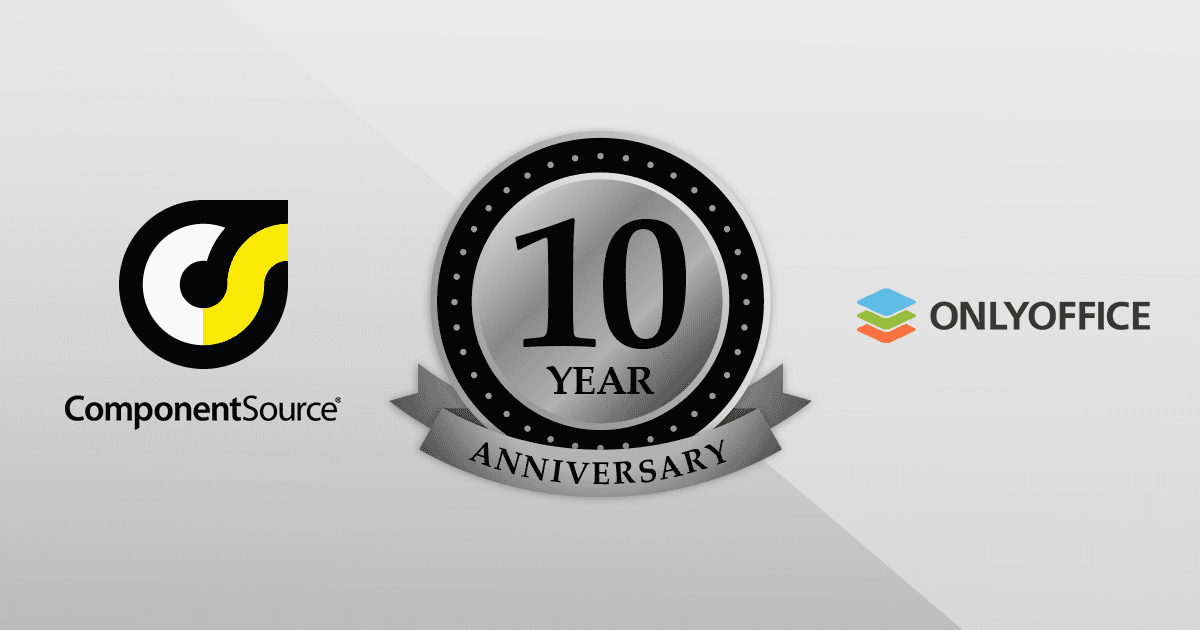 ONLYOFFICEとの10年のパートナーシップを祝して