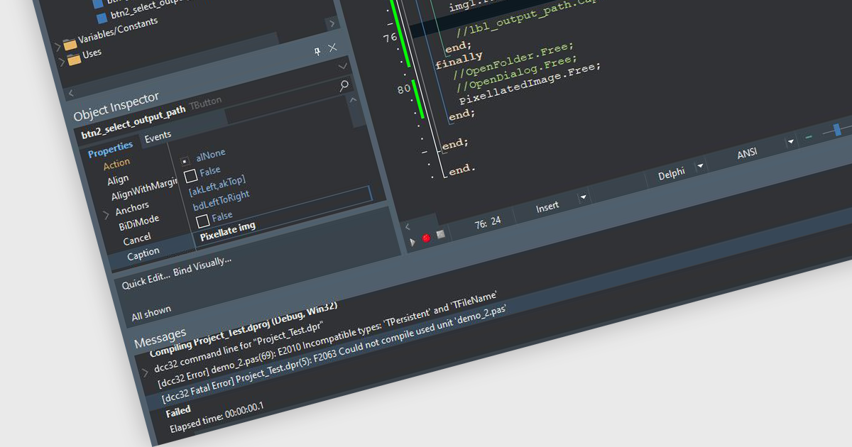 IDEで直接コードをコンパイルおよびチェックする