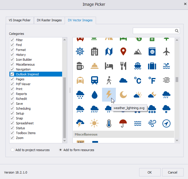DevExpress WinForms SVG Image Gallery & Font Icons 商品画像