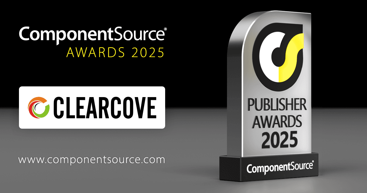 ClearcoveがComponentSourceの賞を受賞