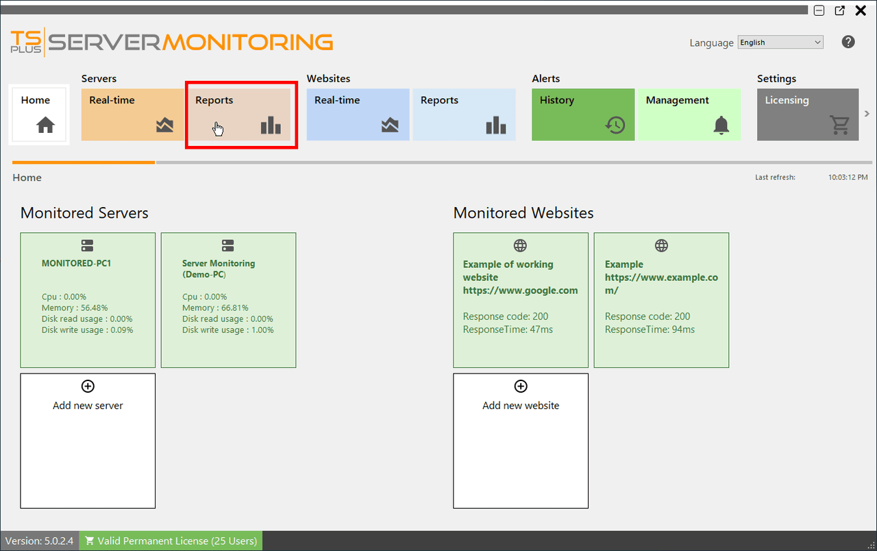TSplus Server Monitoring 商品画像