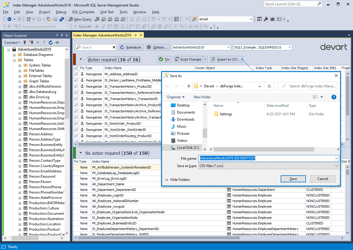 dbForge Index Manager（英語版） 商品画像