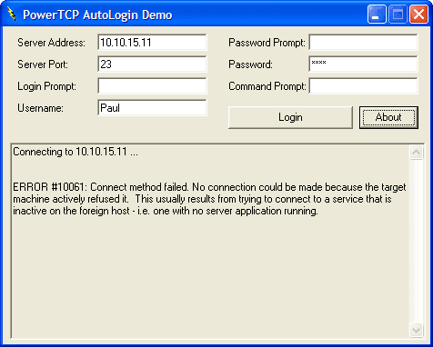 PowerTCP Telnet for ActiveX （英語版） 商品画像