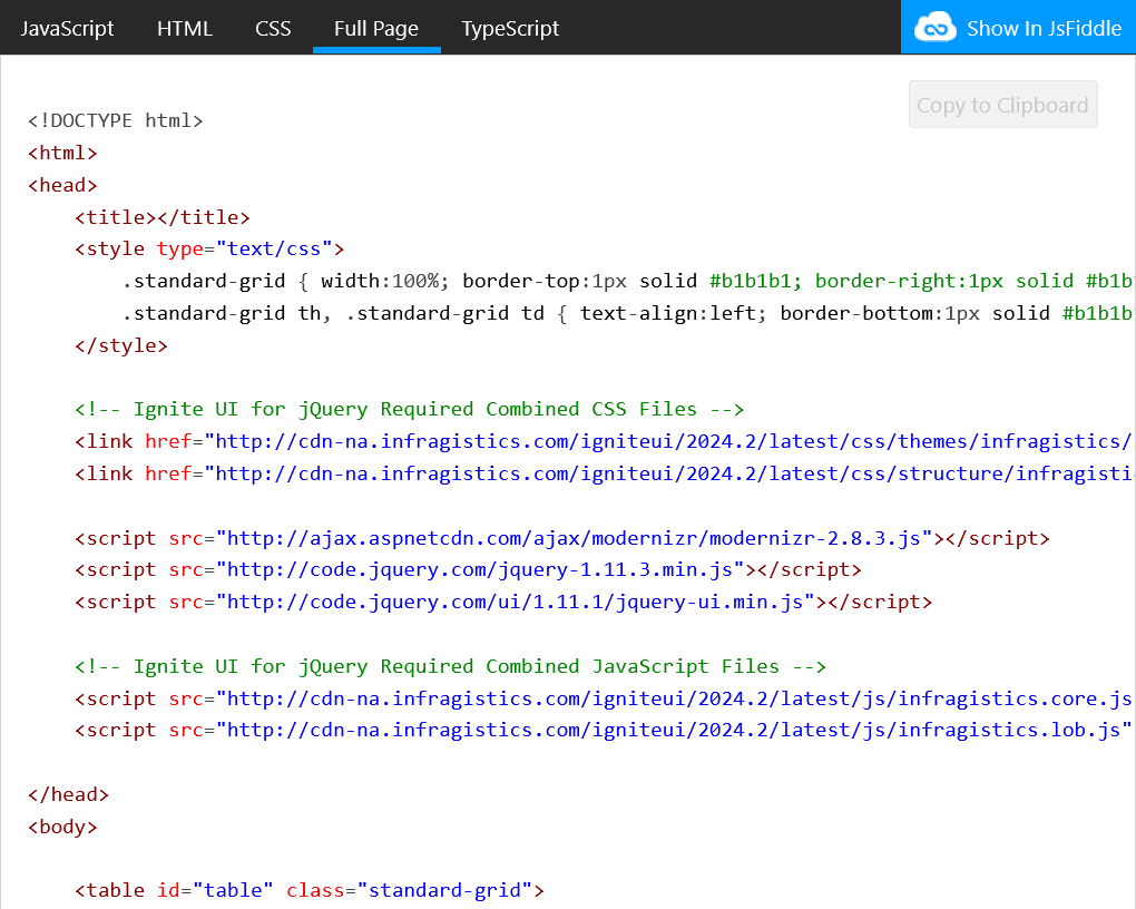 Infragistics Ultimate UI for jQuery Data Source 商品画像