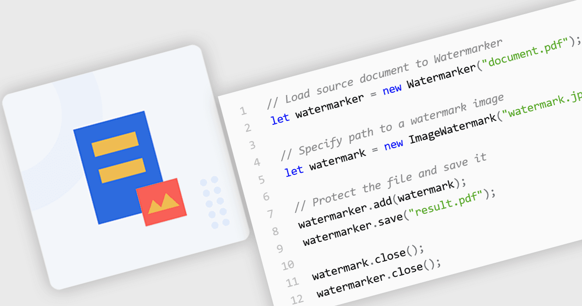 Node.jsアプリでドキュメントに透かしを入れる