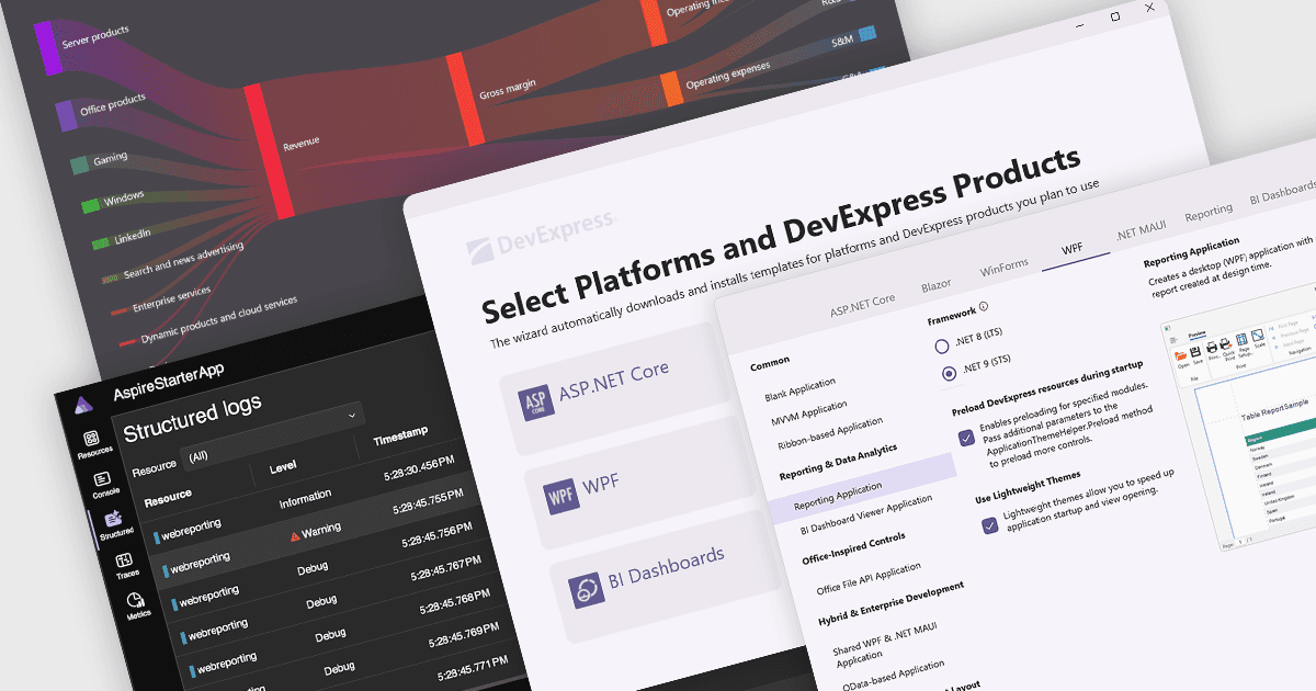 DevExpressで.NET 9アプリケーションの構築を加速