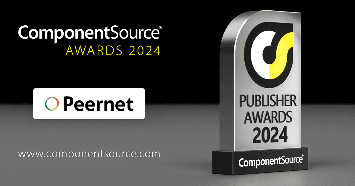 PEERNETがComponentSourceの賞を受賞