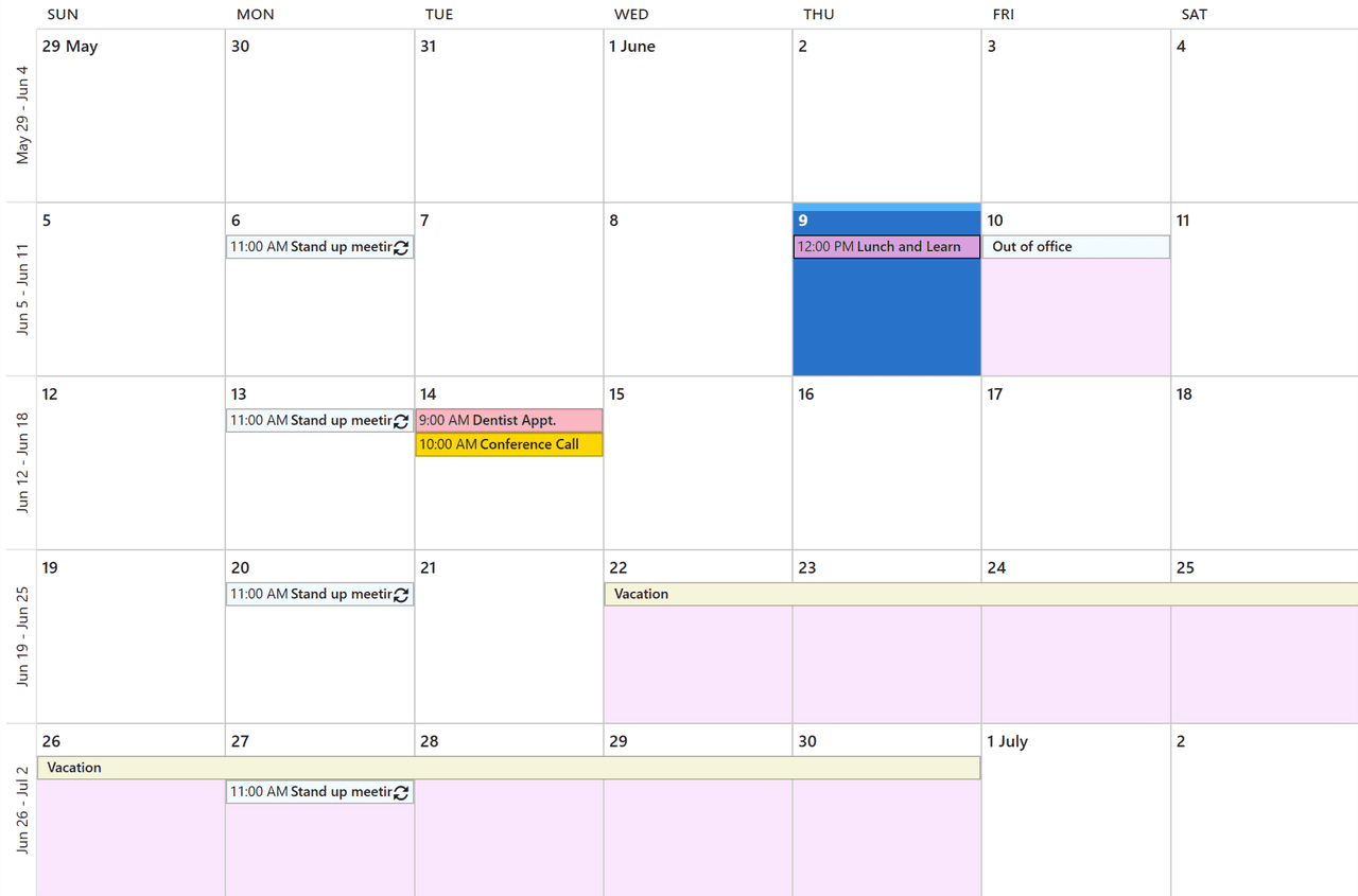 ComponentOne WPF Calendar 商品画像