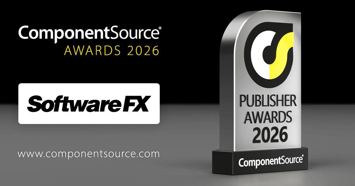 Software FX、ComponentSourceアワードを受賞