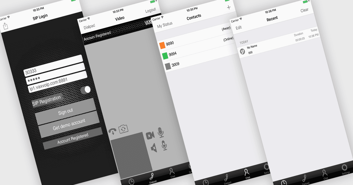iOS向けのブランド化されたSIPスマートフォンをデザイン