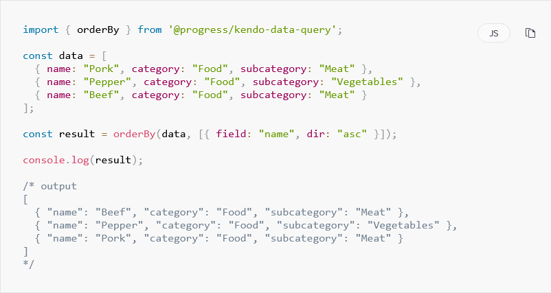 Kendo UI Vue Data Query 商品画像 Kendo UI Vue Data Query 商品画像