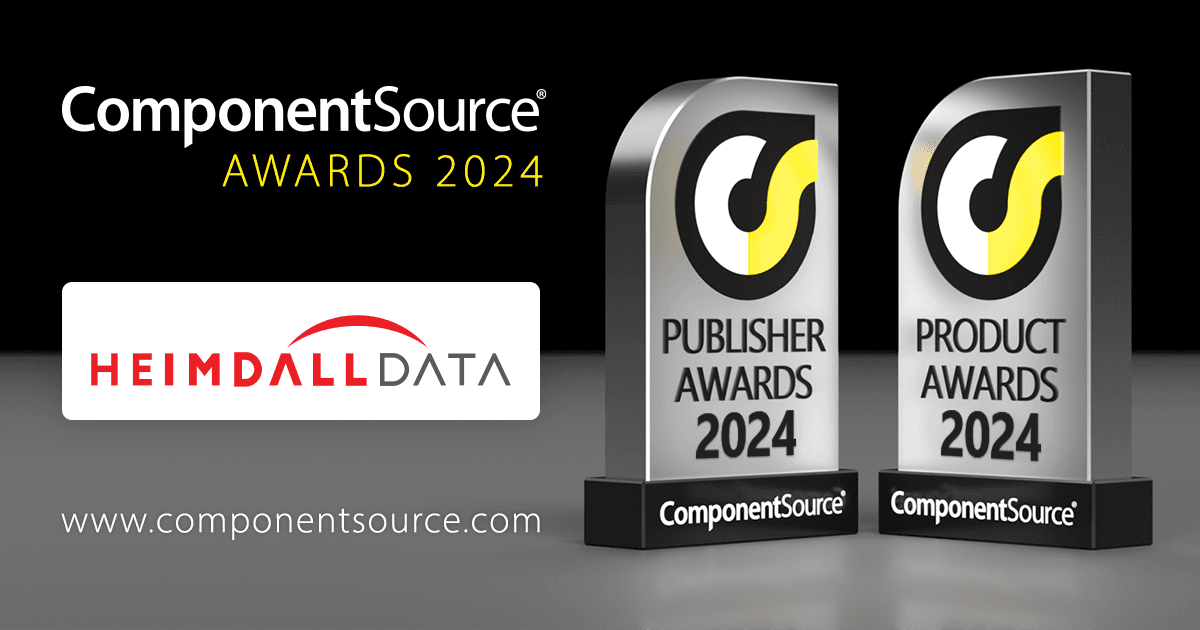 Heimdall DataがComponentSourceの賞を2つ受賞