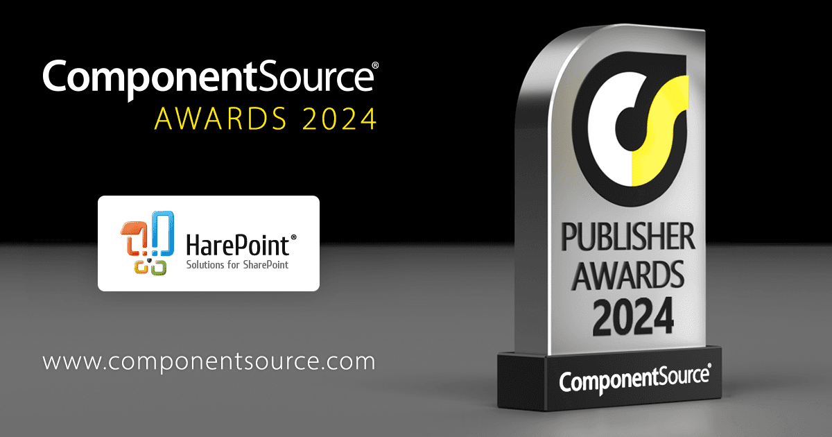 HarePointがComponentSourceの賞を受賞