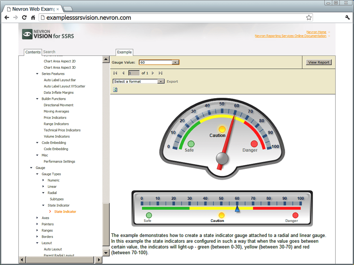 Nevron Gauge for SSRS（英語版） 商品画像