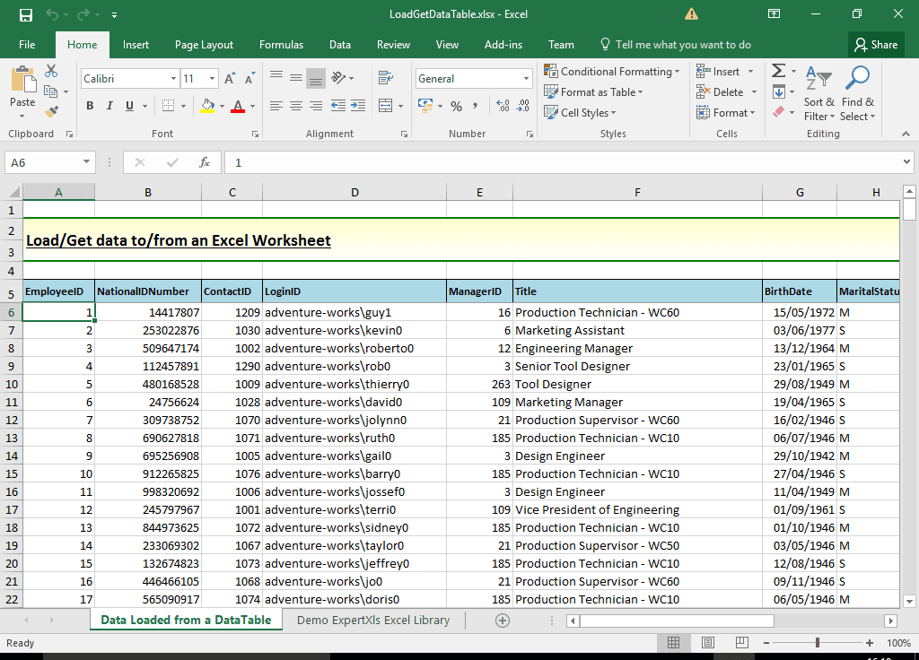 ExpertXLS Excel Library for .NET（英語版） 商品画像