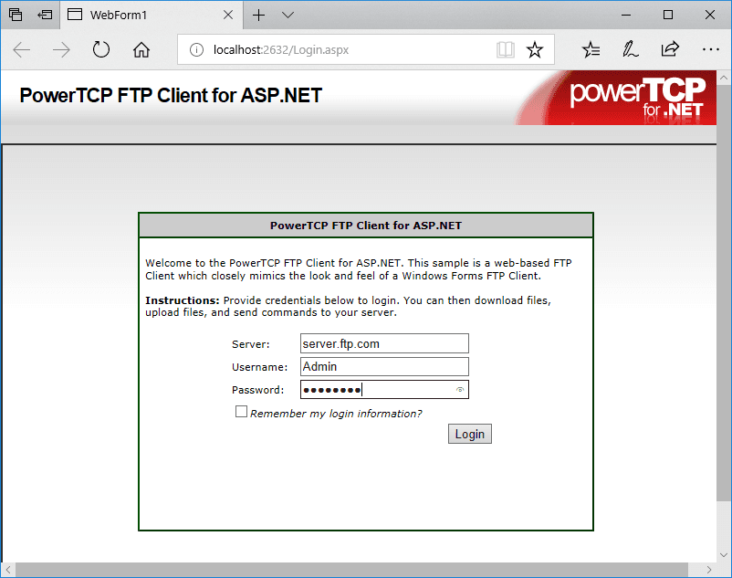PowerTCP FTP for .NET （英語版） 商品画像