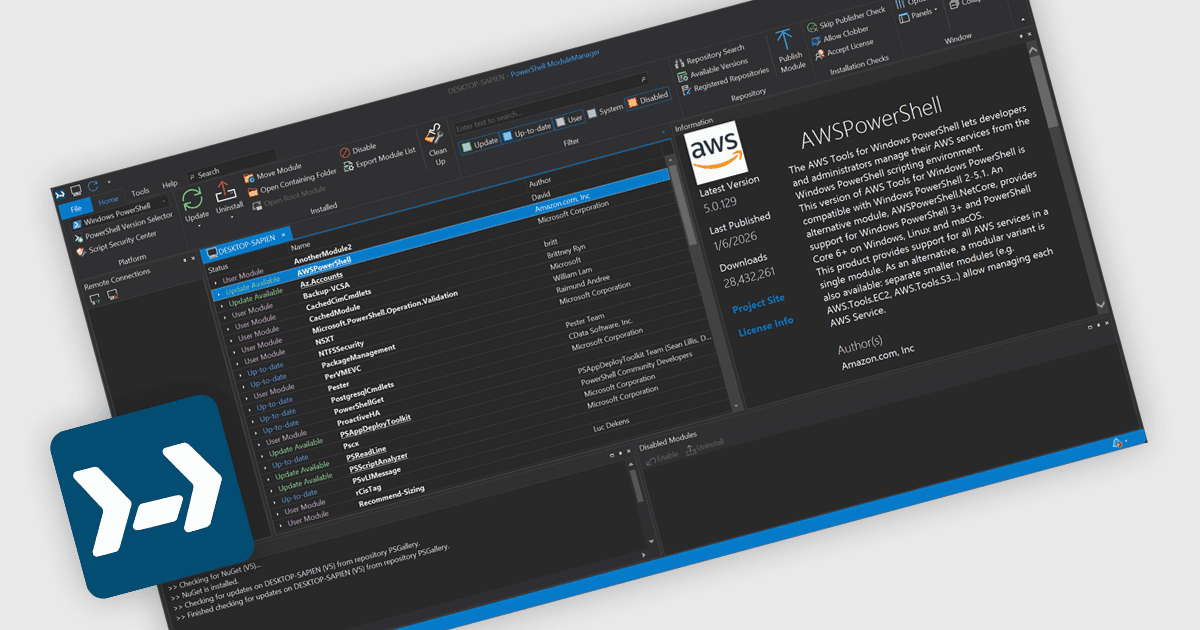PowerShell モジュールをリモートで管理