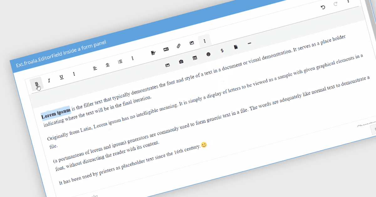 JavaScriptアプリケーションに拡張テキスト編集を追加