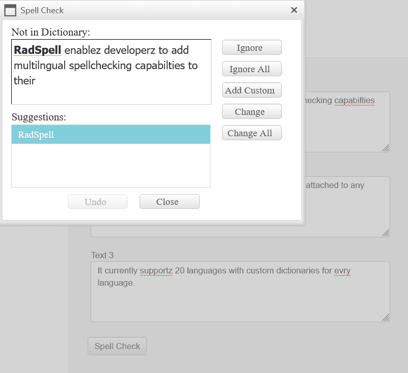 Telerik UI for ASP.NET AJAX Spell 商品画像 Telerik UI for ASP.NET AJAX Spell 商品画像